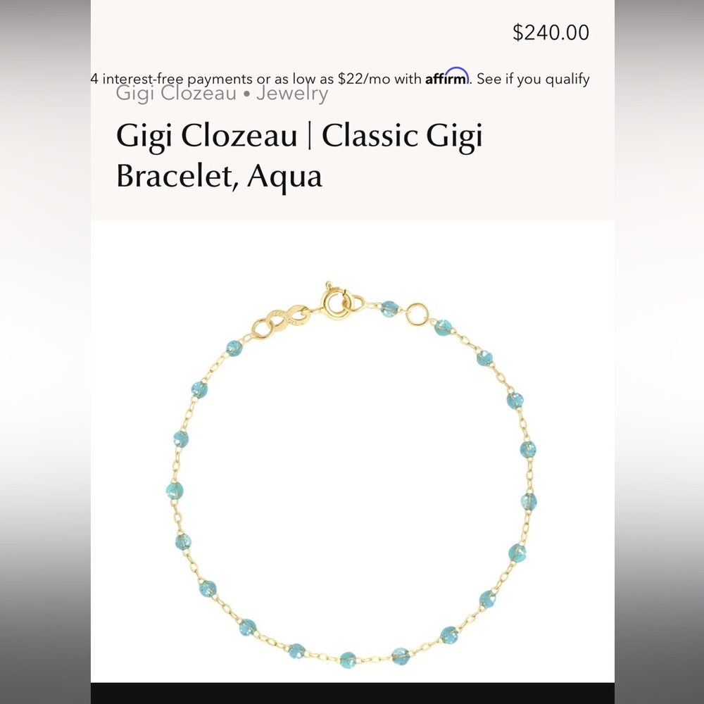 Gigi Clozeau gold bracelet